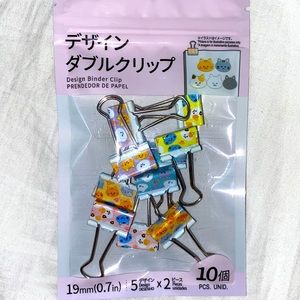 Design Binder Clip💗cute cat themed!